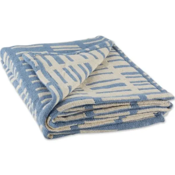 Blankets & Throws-Kirkland's Home And White Urban Throw Blue