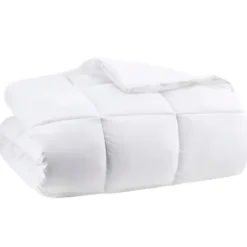 Comforters-Kirkland's Home Antimicrobial Down Alternative King Comforter White