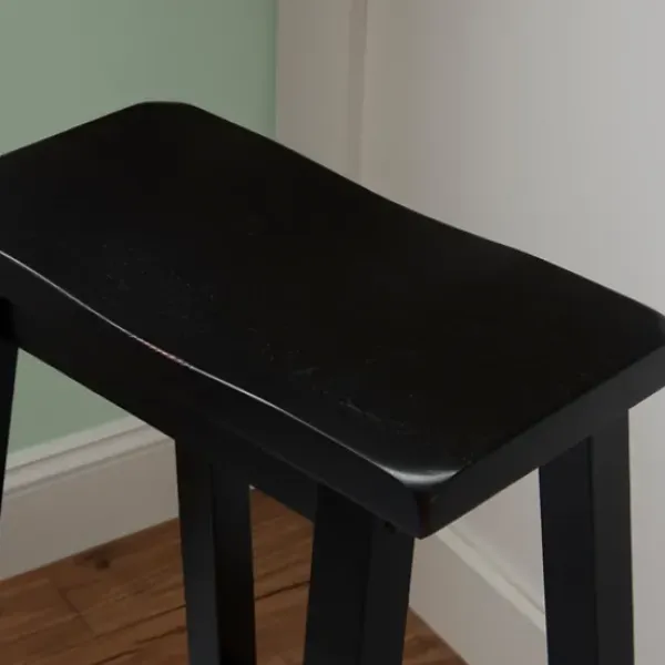 Bar Stools & Counter Height Stools-Kirkland's Home Antique Bar Stool Black