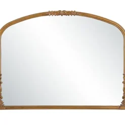 Decorative Mirrors-Kirkland's Home Antique Baroque Arched Wall Mirror Gold