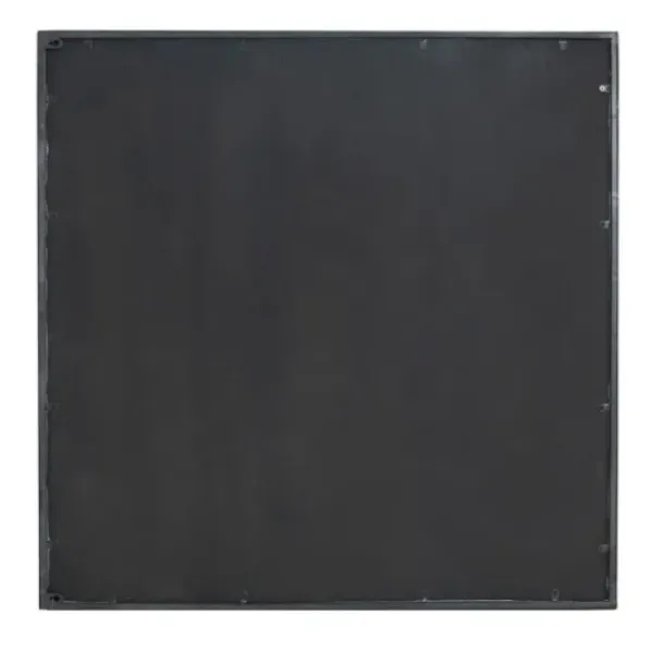 Decorative Mirrors-Kirkland's Home Antique Black Floral Panel Square Mirror