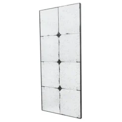 Decorative Mirrors-Kirkland's Home Antique Black Floral Panel Rectangle Mirror