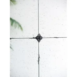 Decorative Mirrors-Kirkland's Home Antique Black Floral Panel Rectangle Mirror