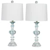 Table Lamps-Kirkland's Home Antique Blue Candlestick Table Lamps, Set Of 2 Blue/White