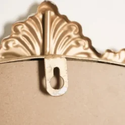 Decorative Mirrors-Kirkland's Home Antique Brass Metal Ornate Round Mirror