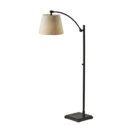 Floor Lamps-Kirkland's Home Antique Bronze Adjustable Arm Floor Lamp Brown