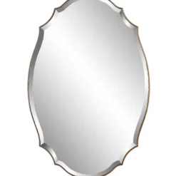 Decorative Mirrors-Kirkland's Home Antique Bronze Curved Wall Mirror