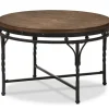 Coffee Tables-Kirkland's Home Antique Bronze Round Coffee Table