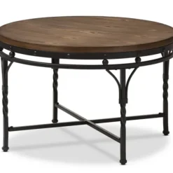 Coffee Tables-Kirkland's Home Antique Bronze Round Coffee Table