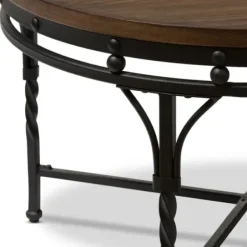 Coffee Tables-Kirkland's Home Antique Bronze Round Coffee Table