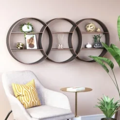 Shelves-Kirkland's Home Antique Copper Guzzo Wall Shelf