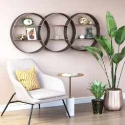 Shelves-Kirkland's Home Antique Copper Guzzo Wall Shelf