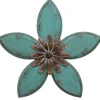Wall Plaques-Kirkland's Home Antique Flower Plaque Blue
