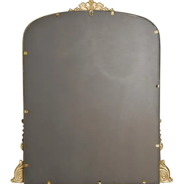 Decorative Mirrors-Kirkland's Home Antique Gold Metal Baroque Arch Wall Mirror