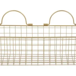 Wall Storage-Kirkland's Home Antique Gold 2-Pc. Long Wire Basket Set, 17 In.