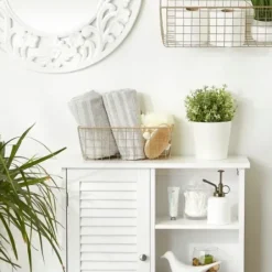 Wall Storage-Kirkland's Home Antique Gold 2-Pc. Wire Basket Set