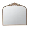 Decorative Mirrors-Kirkland's Home Antique Gold Studded Floral Scroll Mirror