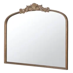 Decorative Mirrors-Kirkland's Home Antique Gold Studded Floral Scroll Mirror