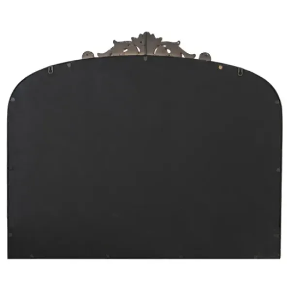 Decorative Mirrors-Kirkland's Home Antique Gold Studded Floral Scroll Mirror