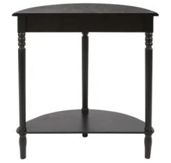 Console Tables-Kirkland's Home Antique Half Round Console Table Black
