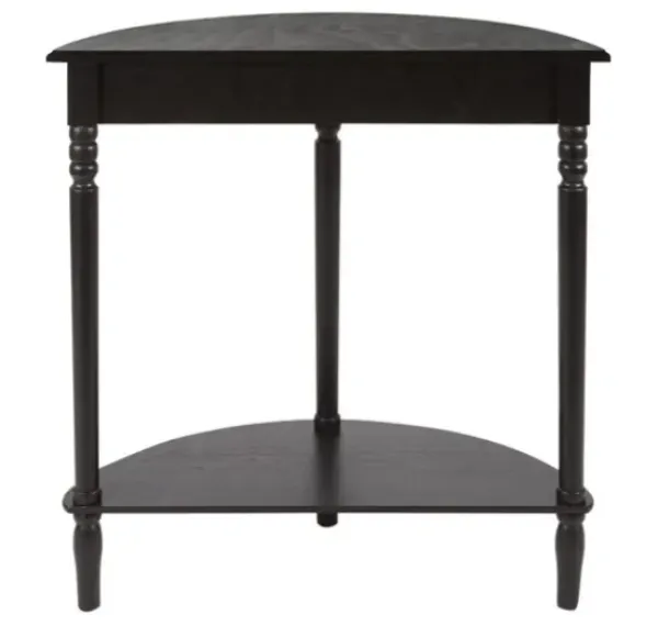 Console Tables-Kirkland's Home Antique Half Round Console Table Black