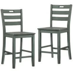 Bar Stools & Counter Height Stools-Kirkland's Home Antique Ladder Counter Stools, Set Of 2 Green