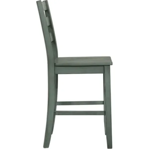 Bar Stools & Counter Height Stools-Kirkland's Home Antique Ladder Counter Stools, Set Of 2 Green