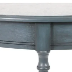 Console Tables-Kirkland's Home Antique Navy Half Round Console Table Blue