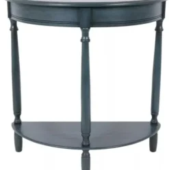Console Tables-Kirkland's Home Antique Navy Half Round Console Table Blue