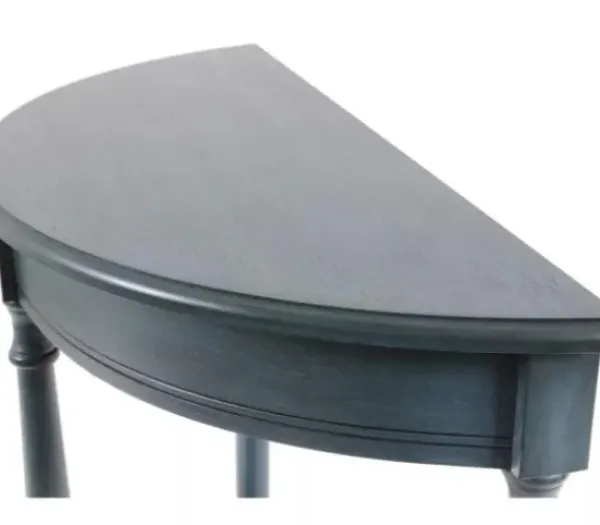 Console Tables-Kirkland's Home Antique Navy Half Round Console Table Blue