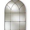 Decorative Mirrors-Kirkland's Home Antique Silver Arched Metal Mirror