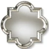 Decorative Mirrors-Kirkland's Home Antique Silver Quatrefoil Frame Wall Mirror