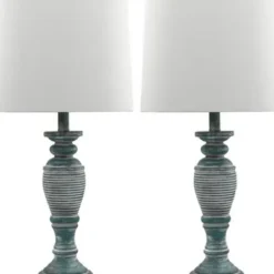 Table Lamps-Kirkland's Home Antique Spun Center Table Lamps, Set Of 2 Blue