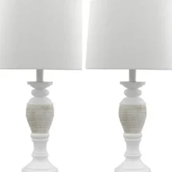 Table Lamps-Kirkland's Home Antique Spun Center Table Lamps, Set Of 2 Ivory