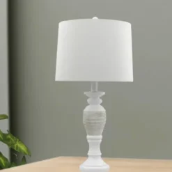 Table Lamps-Kirkland's Home Antique Spun Center Table Lamps, Set Of 2 Ivory