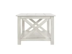 Coffee Tables-Kirkland's Home Antique Washed Wood Coffee Table White