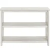 Console Tables-Kirkland's Home Antique Washed Wood Console Table White