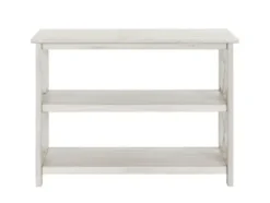 Console Tables-Kirkland's Home Antique Washed Wood Console Table White