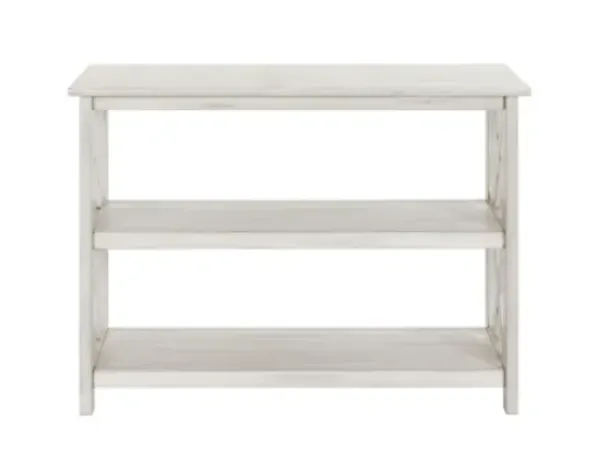 Console Tables-Kirkland's Home Antique Washed Wood Console Table White