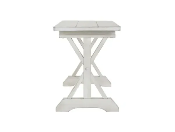 Benches & Ottomans-Kirkland's Home Antique Washed Wood Dining Bench White