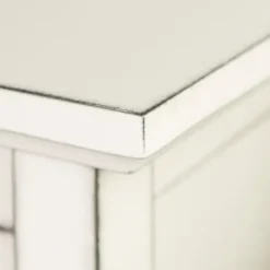Console Tables-Kirkland's Home Antique White Wood Tv Stand Console Table Ivory
