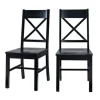 Dining Chairs-Kirkland's Home Antique Wood Dining Chairs, Set Of 2 Black