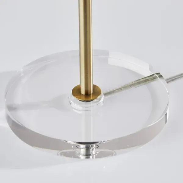 Table Lamps-Kirkland's Home Antiqued Brass Dome Shade Table Lamp Gold