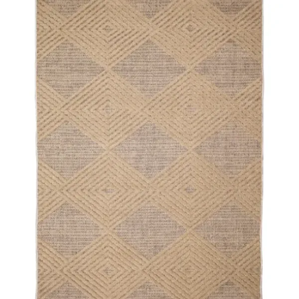 Outdoor Rugs-Kirkland's Home Antiqued Ivory Copper Outdoor Area Rug, 7X11 Yellow/Ivory