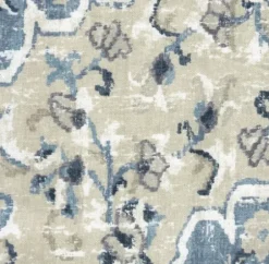 Accent Chairs-Kirkland's Home Antiqued Medallion Swoop Arm Accent Chair Blue