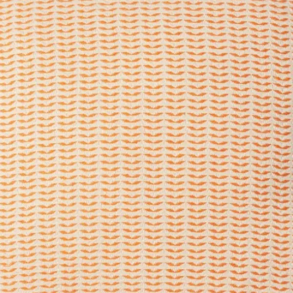 Pillows-Kirkland's Home Apricot Trapeze Organic Cotton Throw Pillow Orange/Ivory