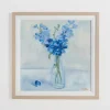 Framed Art-Kirkland's Home April Sweet Pea Framed Art Print Blue
