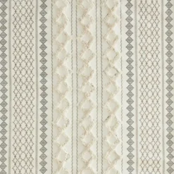 Shower Curtains-Kirkland's Home Aqua Cotton Jacquard Shower Curtain Blue