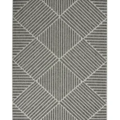 Outdoor Rugs-Kirkland's Home Aqua Embellished Indoor/Outdoor Area Rug, 3X4 Blue/White
