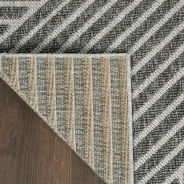 Outdoor Rugs-Kirkland's Home Aqua Embellished Indoor/Outdoor Area Rug, 3X4 Blue/White